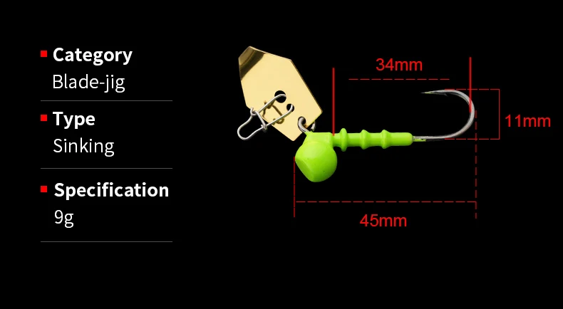 Spinner y anzuelo para señuelo blando DIY
