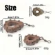 Plomos giratorios para carpa con anillo antienredos texturizado