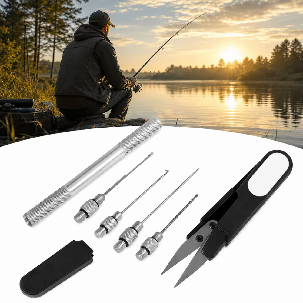 Kit de Señuelos para Boilies con Tijeras, Aguja y Barrena - imagen 4