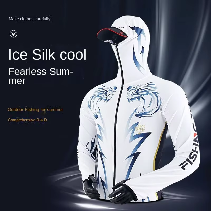 Traje de pesca hombre protección solar – Transpirable secado rápido - imagen 5