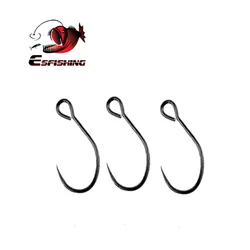 ESFISHING Anzuelos para gusano de acero carbono con púas – Drop Shot