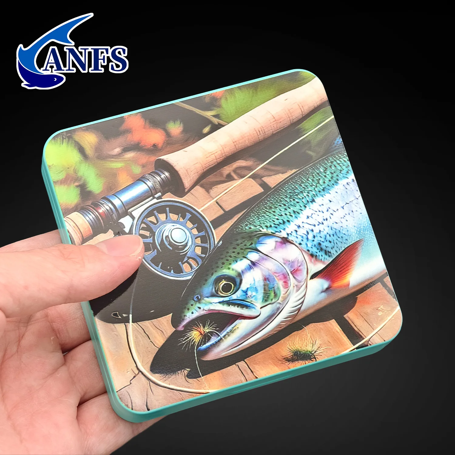 Caja de pesca metálica ANFS para almacenamiento en agua dulce/salada - imagen 3