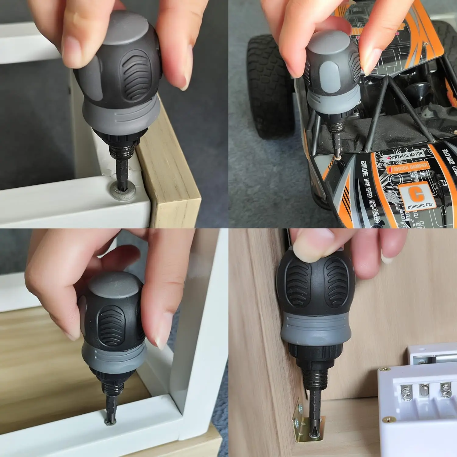 Mini destornillador de trinquete con cabeza de rábano corta - imagen 5