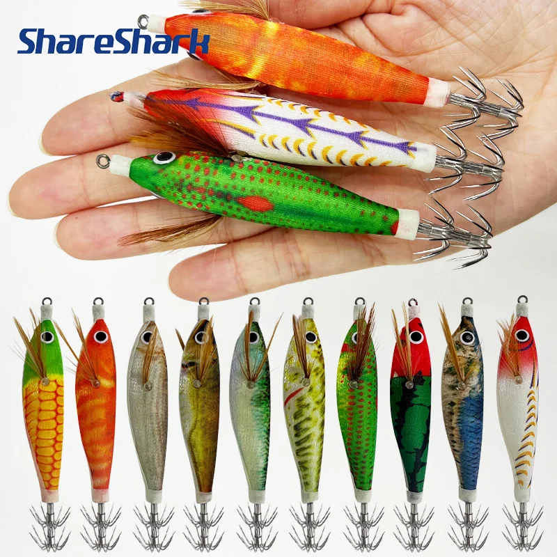 ShareShark señuelo de camarón vientre redondo brilla en oscuridad