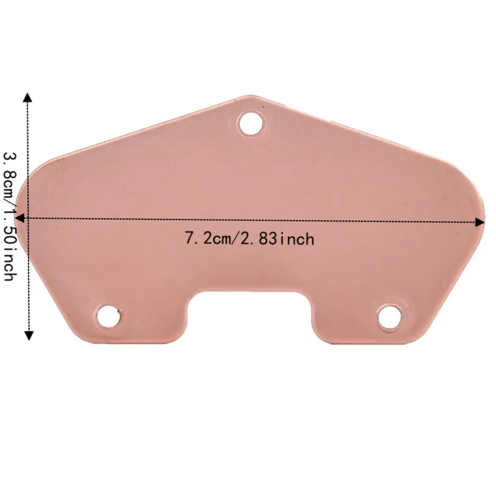 Placa base en color cobre rojo