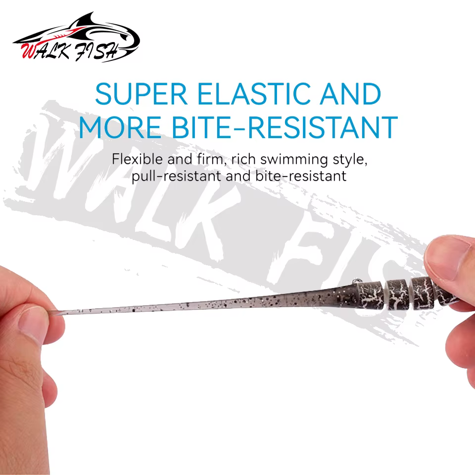 WALK FISH Anguila artificial articulada – Cola blanda para mar - imagen 5