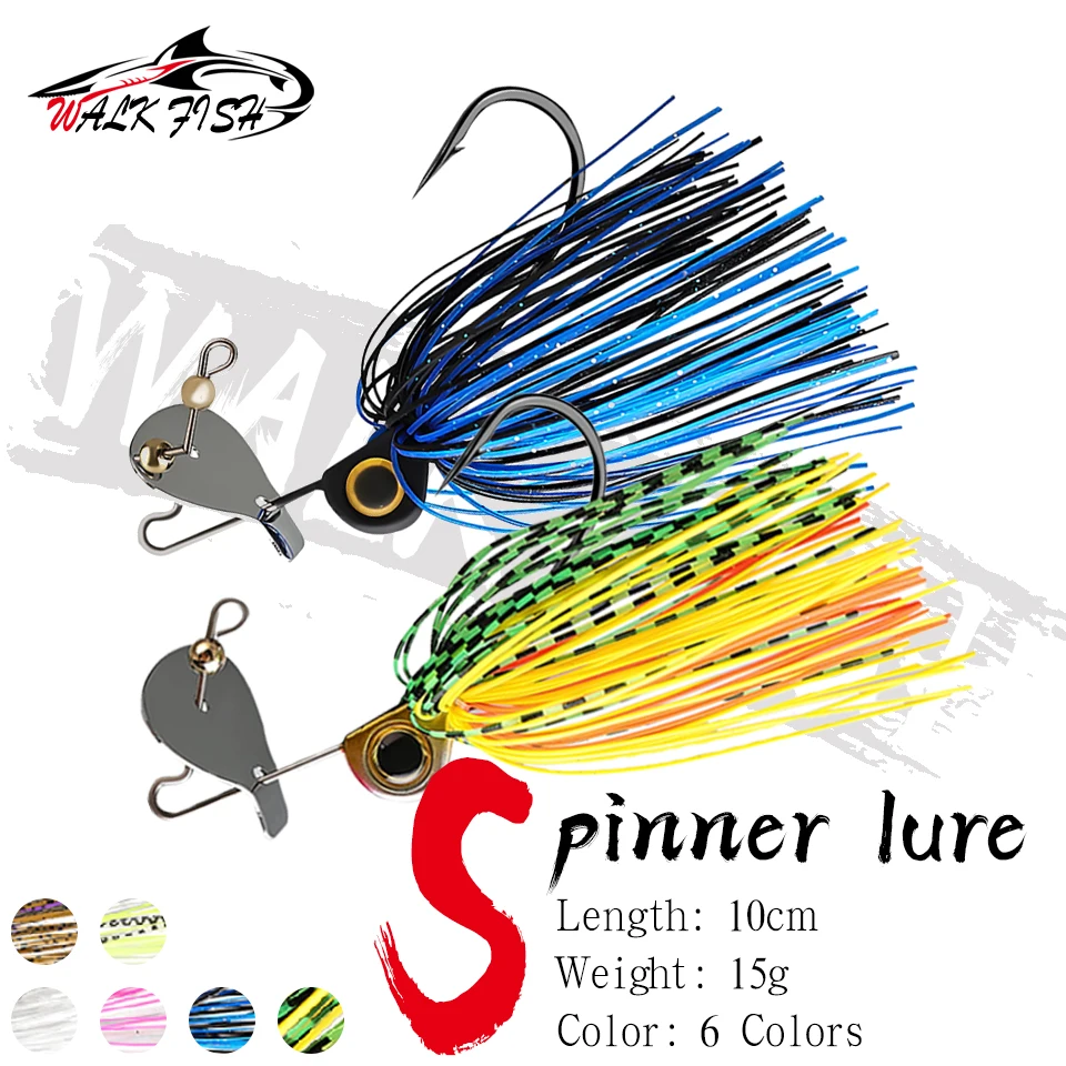 Chatterbait WALK FISH con cuchilla grande para lucio y lubina - imagen 5