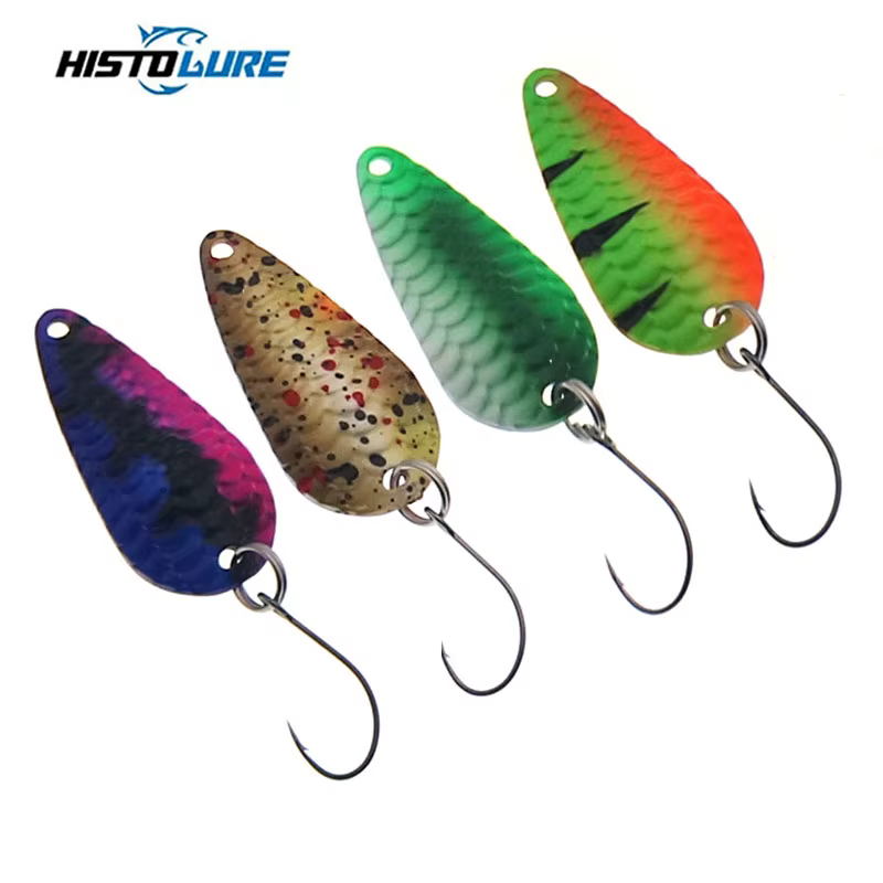 Wobbler lure2.8 G Cuchara de trucha con anzuelo giratorio para lubina - imagen 4