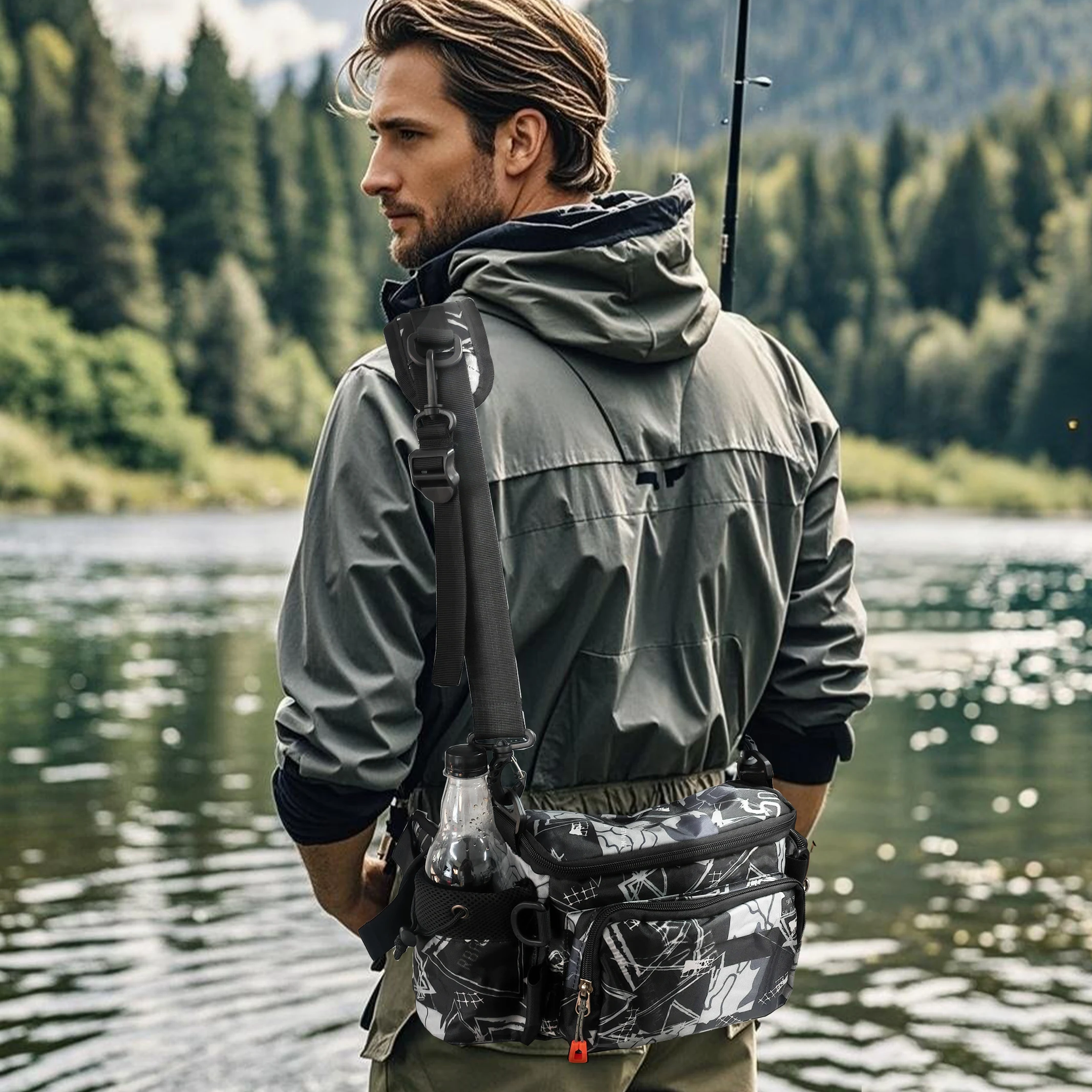MBLN Bolsa de pesca para señuelos impermeable y ligera