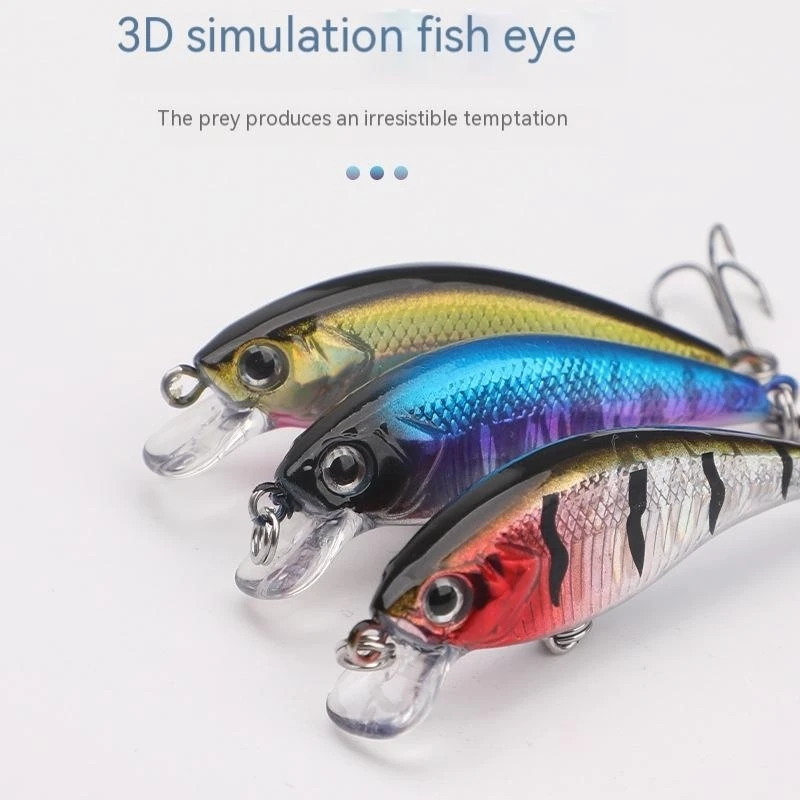 Jerkbait hundimiento 5cm – Señuelo duro negro para spinning - imagen 5