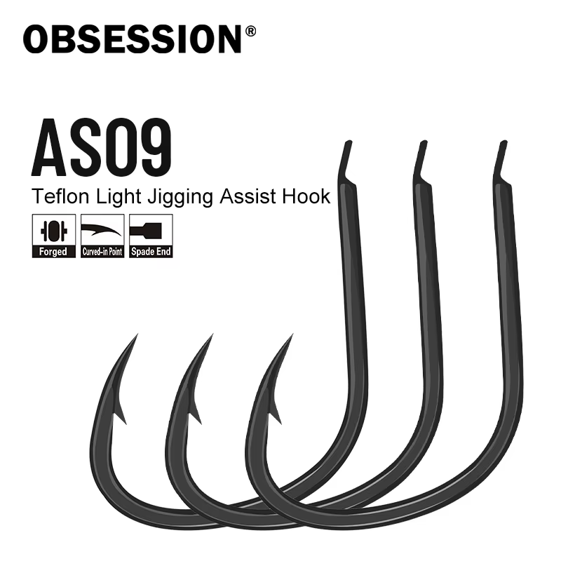 Gancho Assist Obsession AS09 Super Ligero – Fluorocarbono 1/0 a 4/0