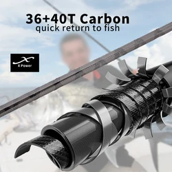 ROLLFISH Caña Surf Casting carbono agua salada larga distancia