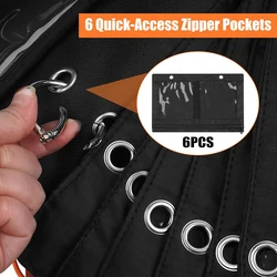 Bolsa de pesca impermeable para organizador de aparejos y señuelos