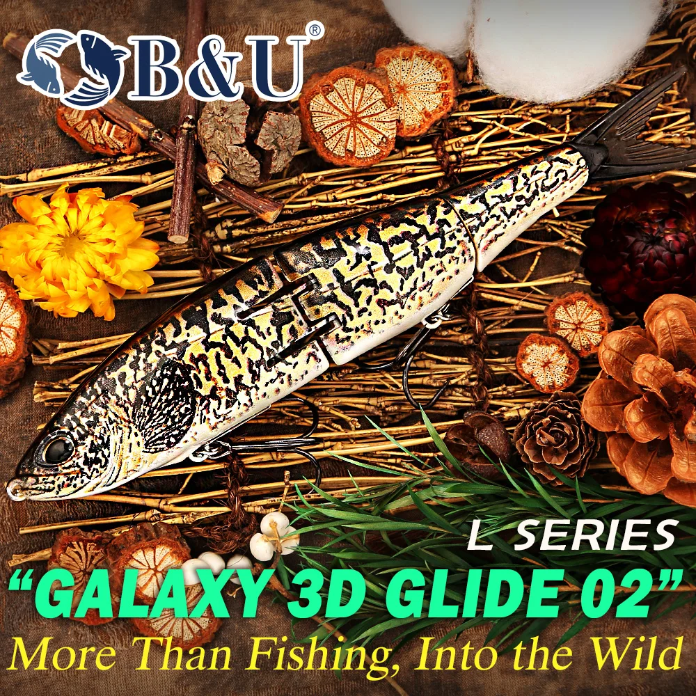 B&U Glide Swimbait flotante para lucio, lubina y bagre - imagen 2