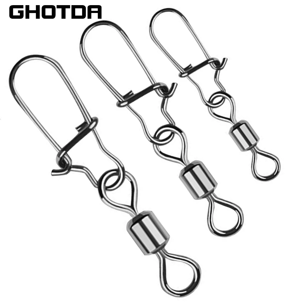 Ghotda Giratorio de Acero Inoxidable – Resistencia 3-38kg para pesca