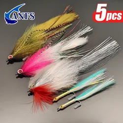 ANFS Big Gamer Steamer Señuelos para pesca con mosca de lubina