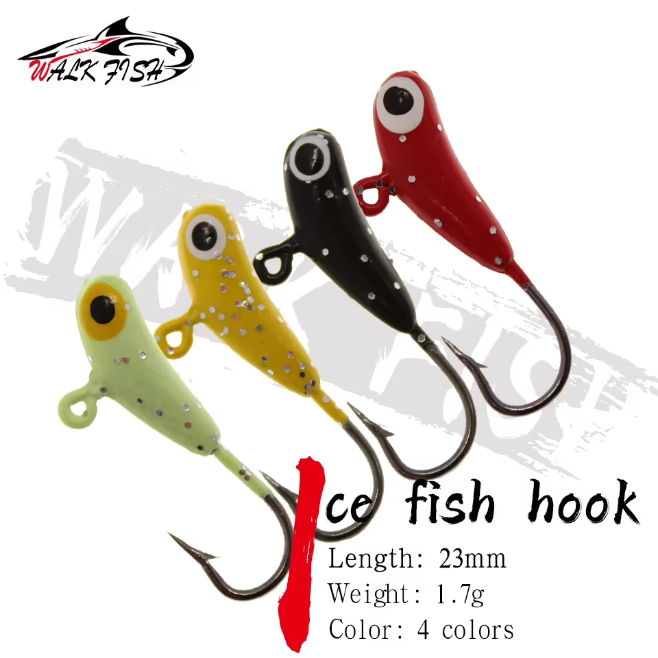 WALK FISH Señuelo Jigging Hielo Banana-Vinilo multicolor para invierno - imagen 5