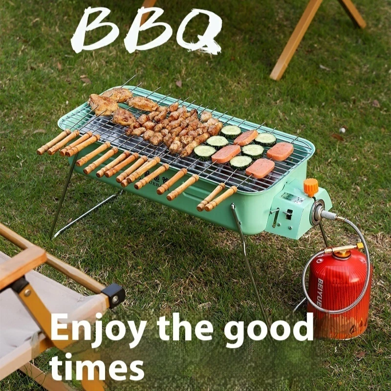 Parrilla de gas portátil Baron – Estufa multifuncional para acampar - imagen 4