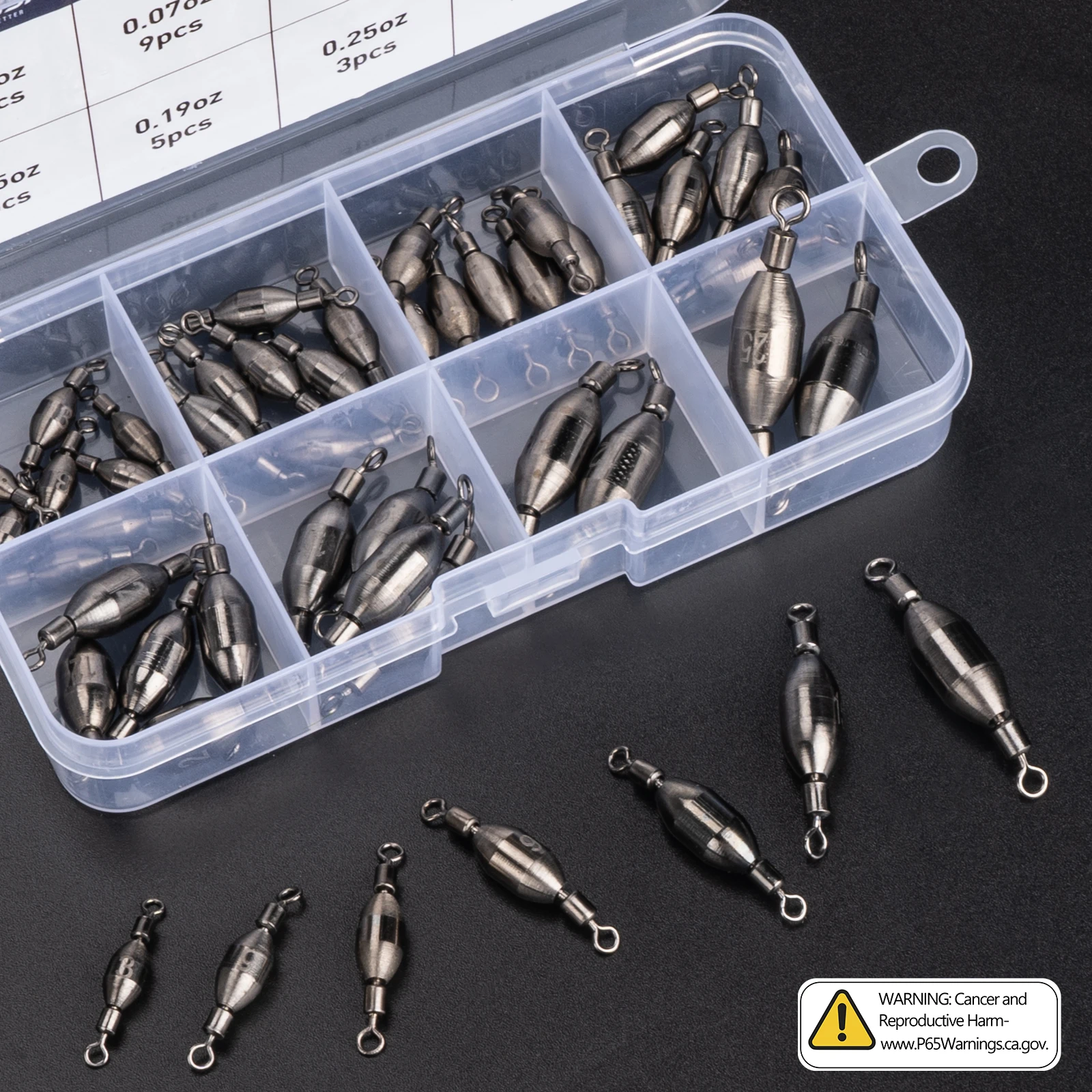 THKFISH Plomos de arrastre para Carolina Rig con esmerillones - imagen 3