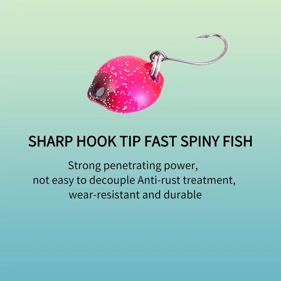 Mukun Spinnerbait mini multicolor – Señuelo artificial para pesca - imagen 5
