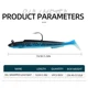 ShareShark Señuelo de Carpa Jig Head para vinilo tipo anguila - imagen 3