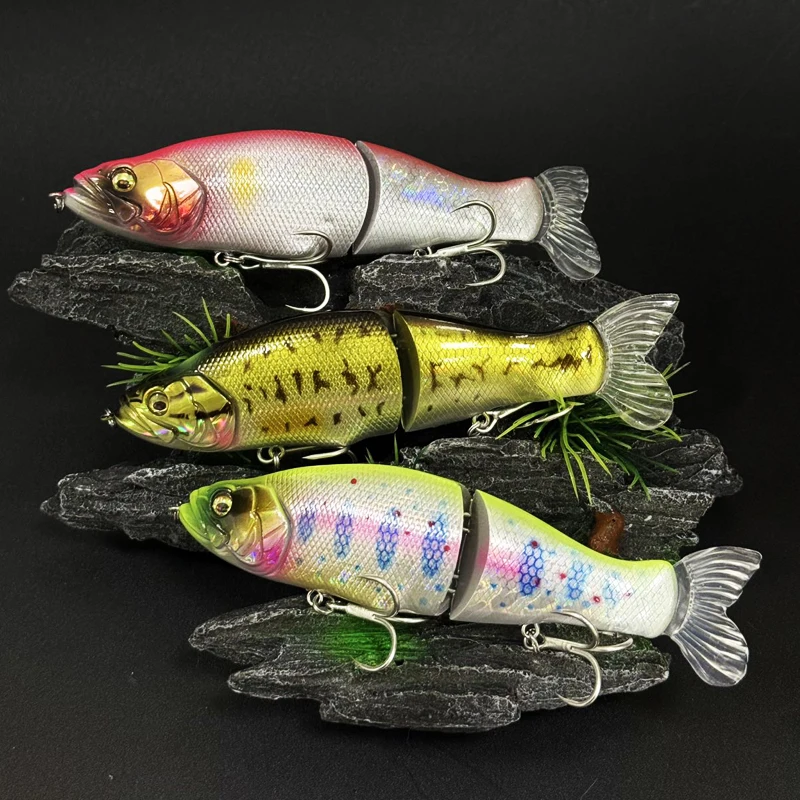 Swimbait multiarticulado 135mm – Señuelo duro para lucio y mar - imagen 3
