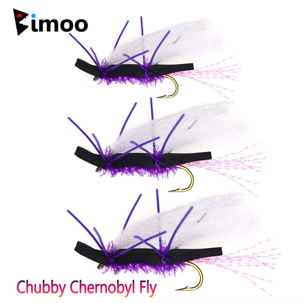 Bimoo Moscas Flotantes Chubby Chernobyl - Para trucha y lubina