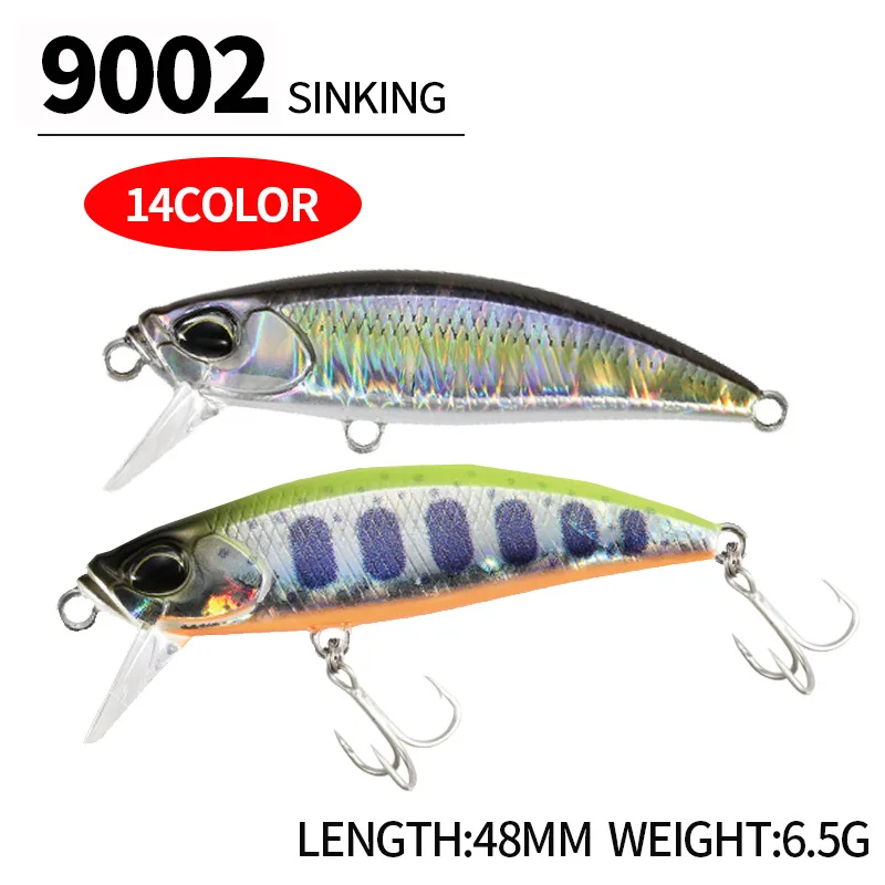 Señuelos Wobblers de pesca en mar duro con buena acción – 6,5 g y 48 mm - imagen 5