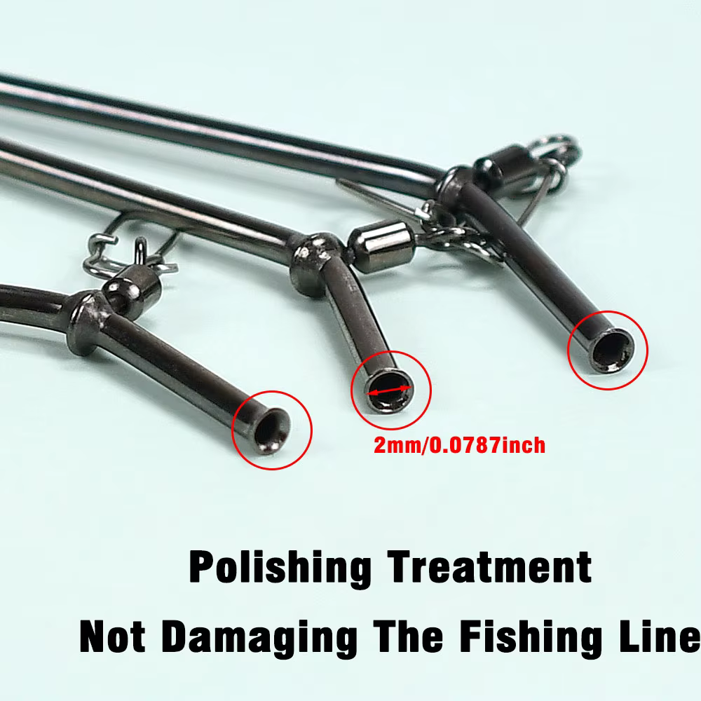 MNFT Conector antienredos tubo latón pequeño para pesca marina - imagen 5