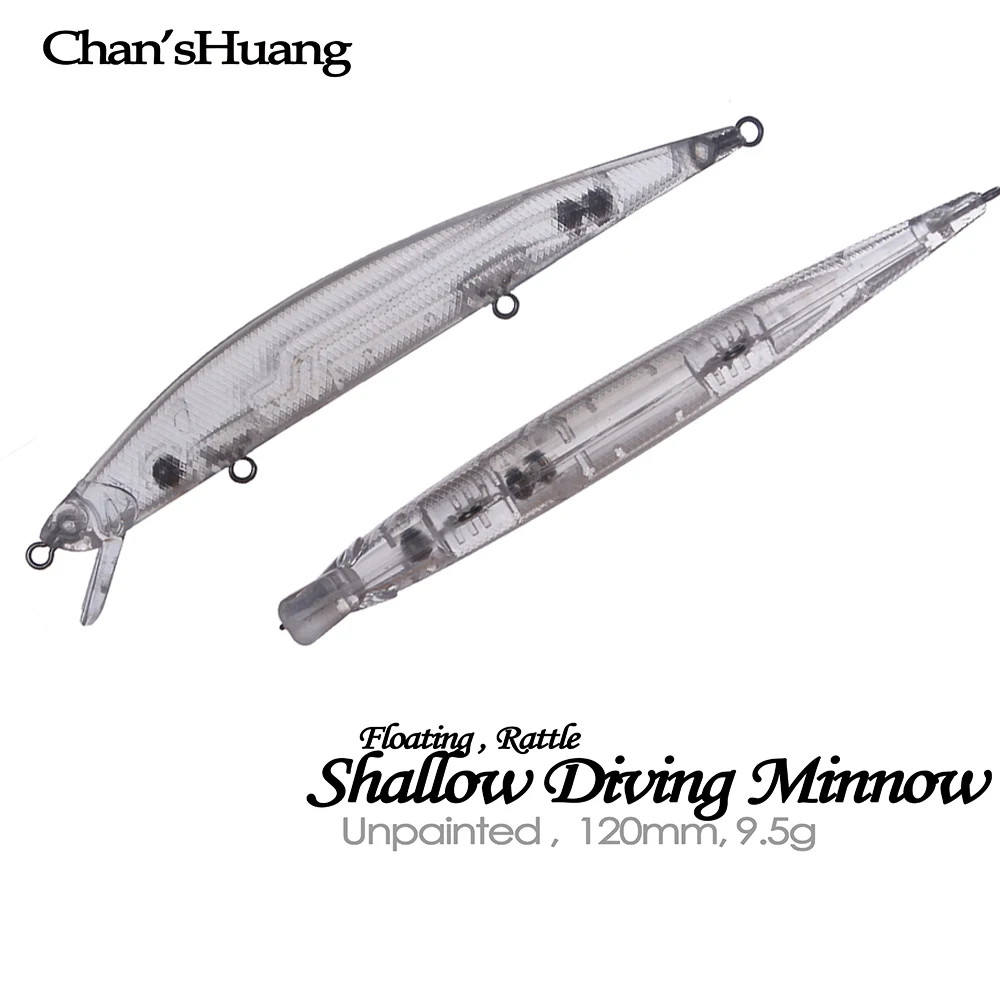 Señuelo Chan’sHuang con sonajero para buceo superficial sin pintar - imagen 4