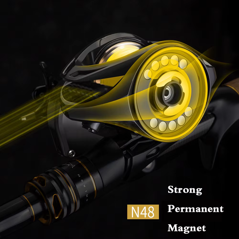 Carrete Baitcasting metal para agua salada – 16kg arrastre 6.3:1 - imagen 3