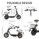 Patinete eléctrico TWOFISH M5 PRO-E con asiento y cesta trasera - imagen 3