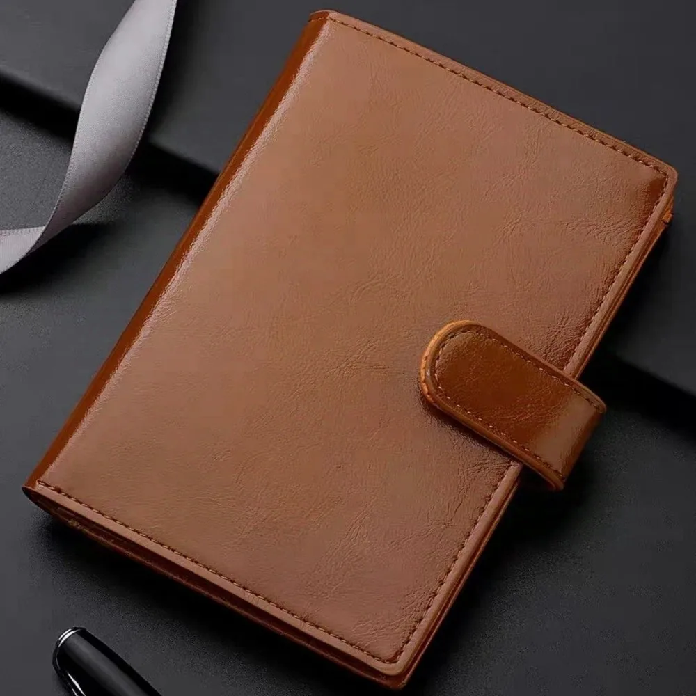 Cartera de cuero con bloqueo RFID y cremallera para pasaporte - imagen 3