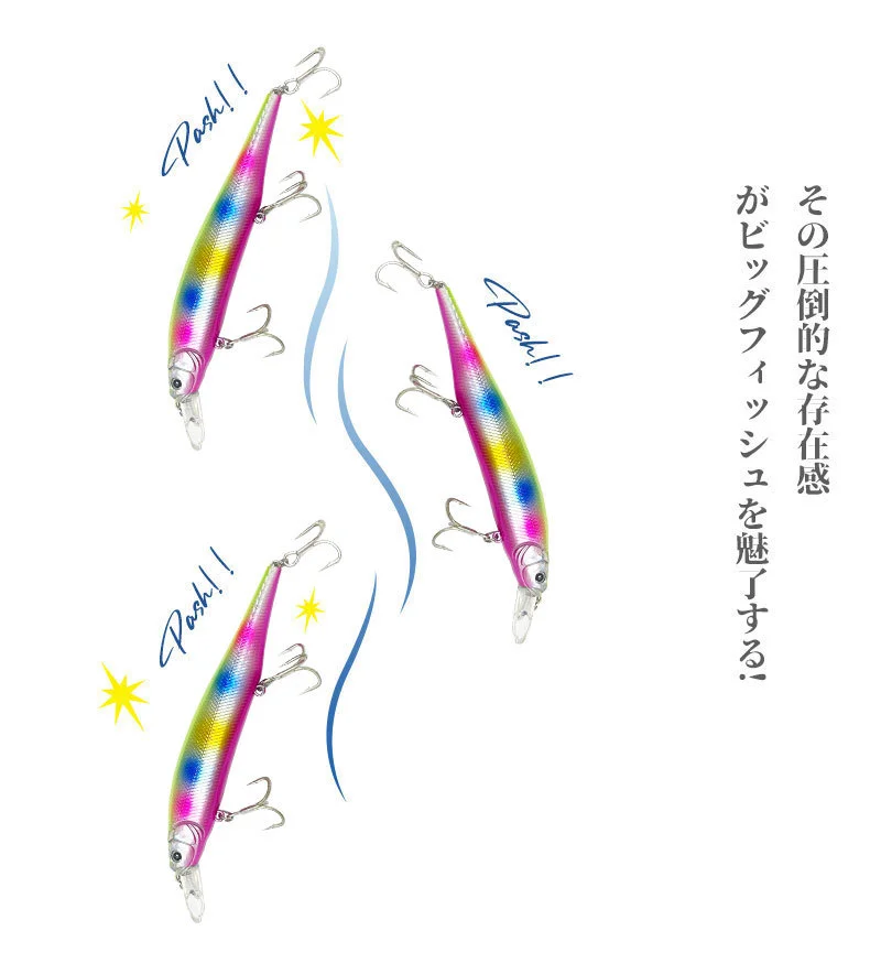 NUNATAK Señuelo Minnow lápiz hundimiento ruidoso lucio largo alcance - imagen 4