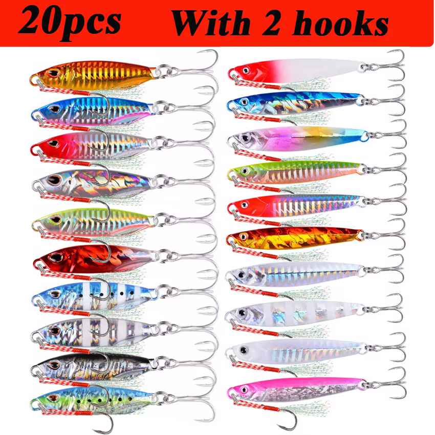 Anzuelos Jig Head de metal fundido para lubina – Cebo artificial - imagen 2