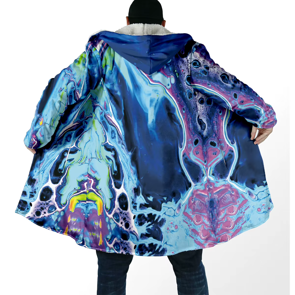 Trippy Chaqueta de pesca forro polar invierno – Capucha lana gruesa - imagen 2