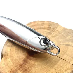 Jigs metálicos plateados de zinc estilo japonés para agua salada