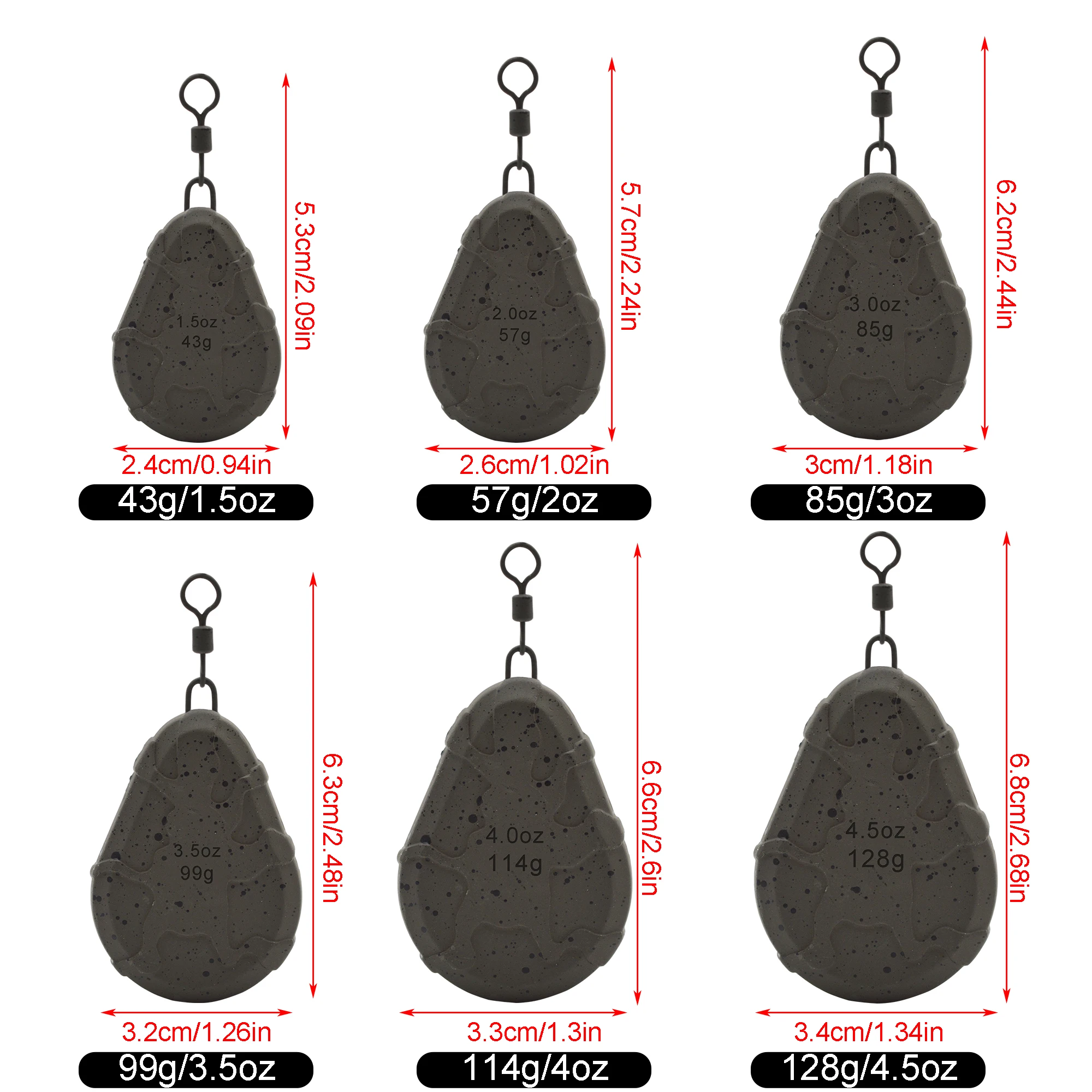 FTK Plomos giratorios para carpa con rotación en pesca de fondo - imagen 2