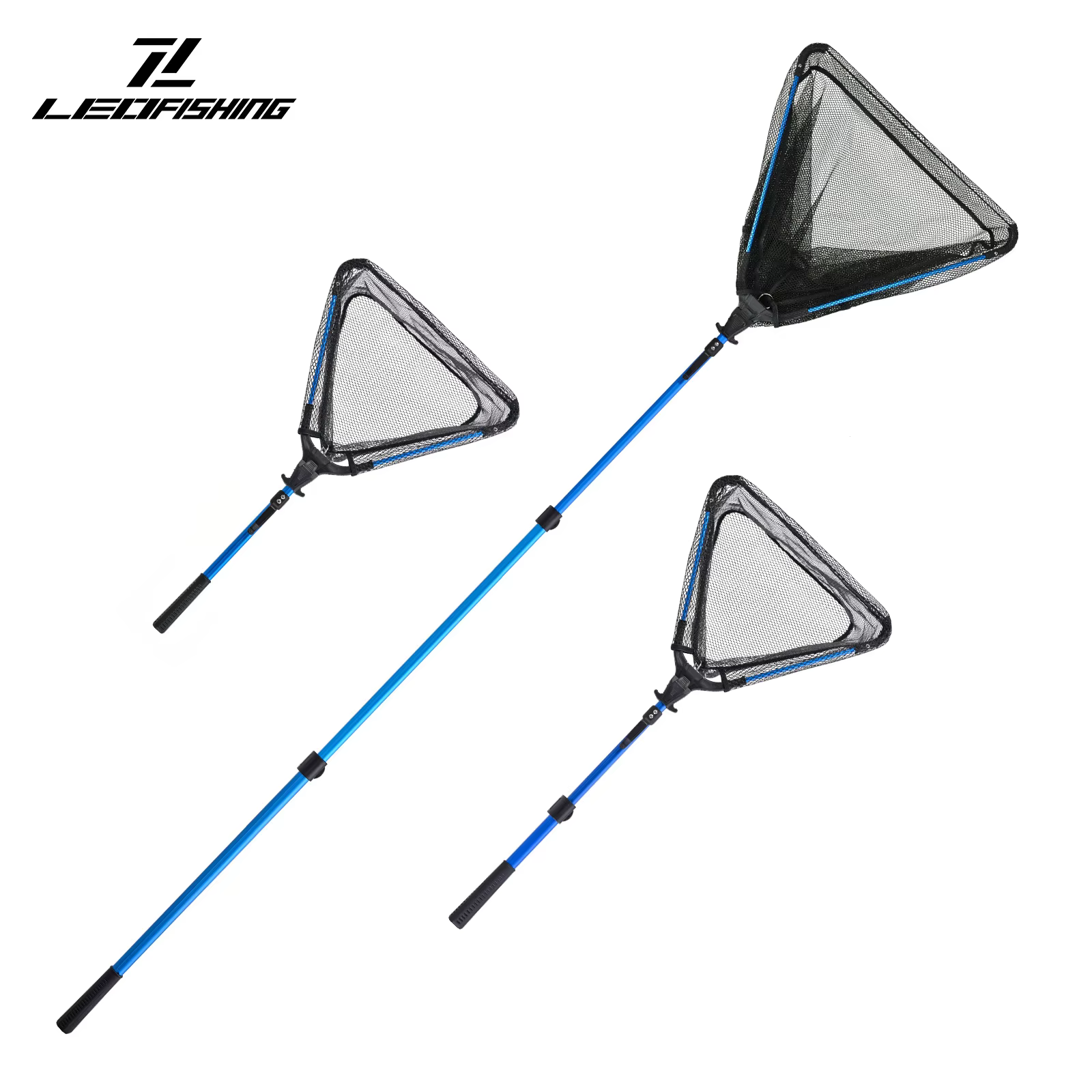 Red de pesca plegable Aluminium – Caña triangular antisal - imagen 2