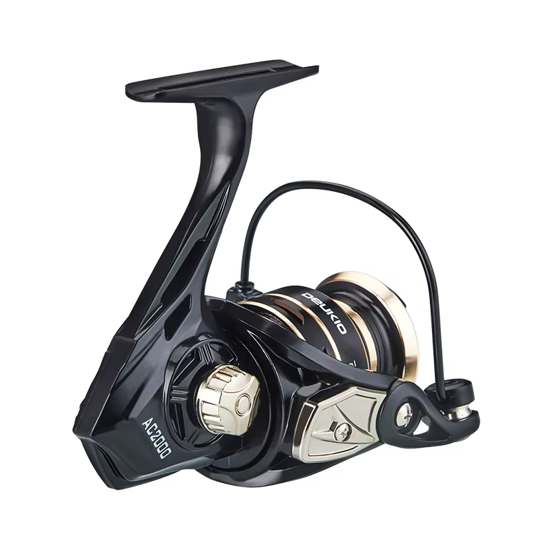 Carrete Giratorio DEUKIO 8KG – Ratio 5,2:1 Mango Metal Bobina Spinning - imagen 5
