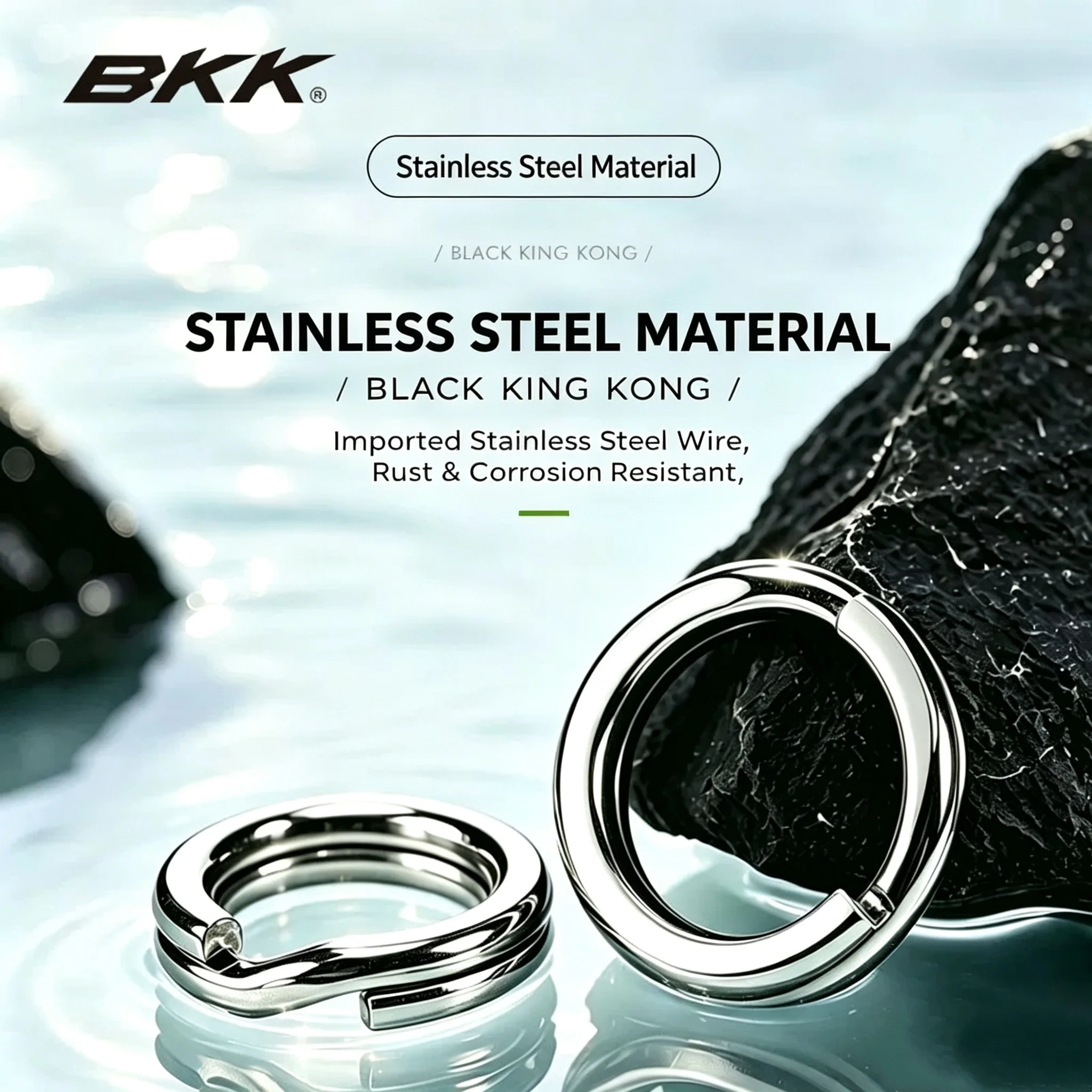 Conector de señuelos BKK Shiny Quick Double Ring Gourd Pin brillante - imagen 4