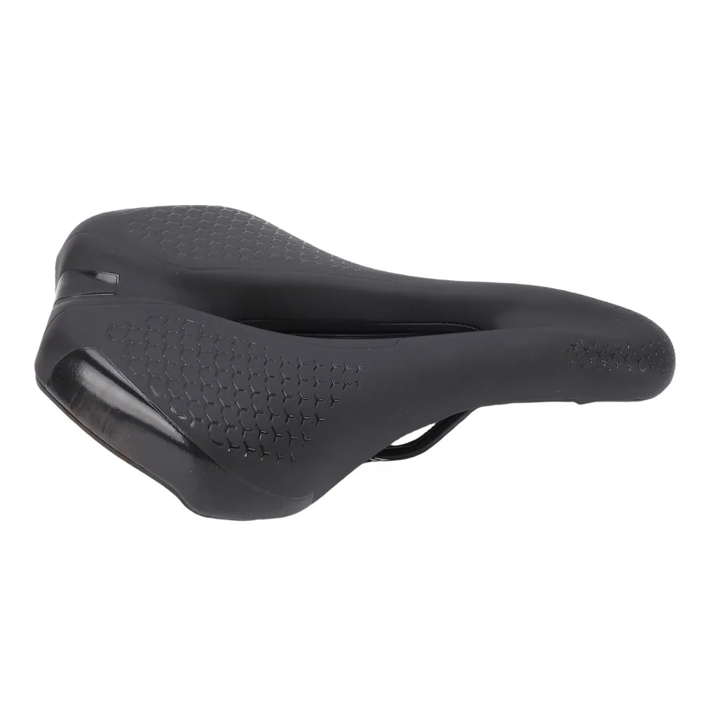 Asiento de bicicleta cómodo duradero de cuero PU hueco antideslizante