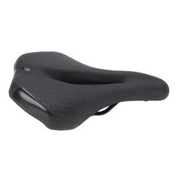 Asiento de bicicleta cómodo duradero de cuero PU hueco antideslizante