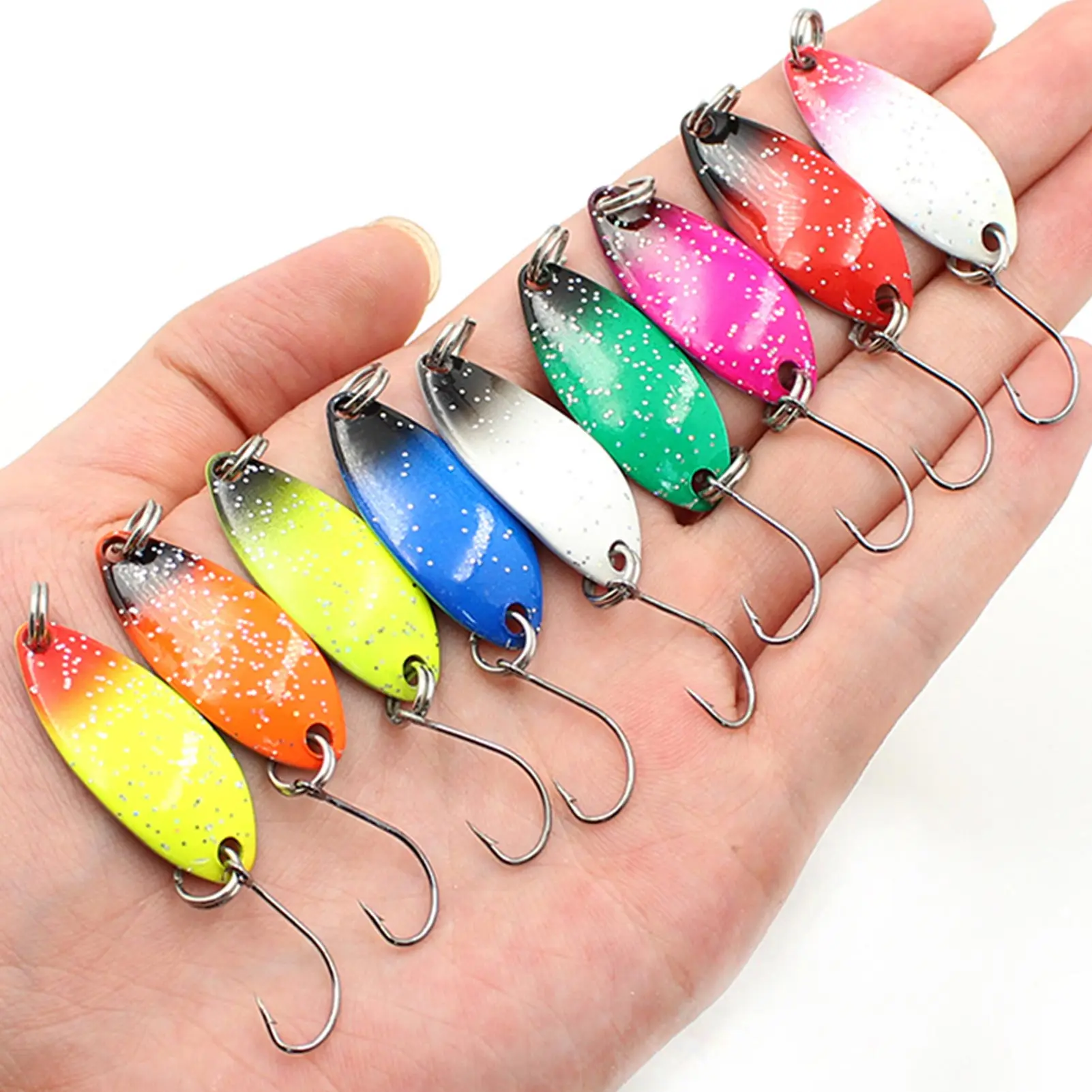Señuelos Spinnerbaits Free Fisher con spinners metálicos y triples - imagen 4