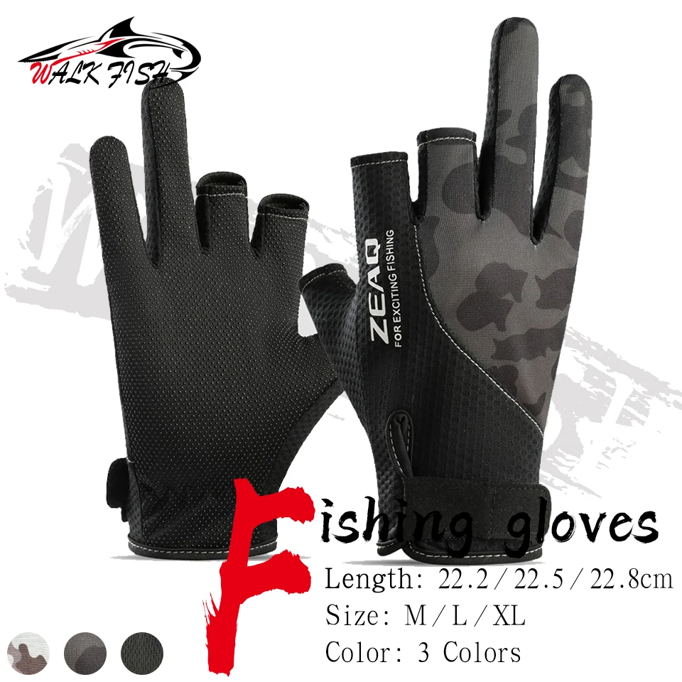 Guantes de pesca WALK FISH de verano con dedos descubiertos - imagen 4