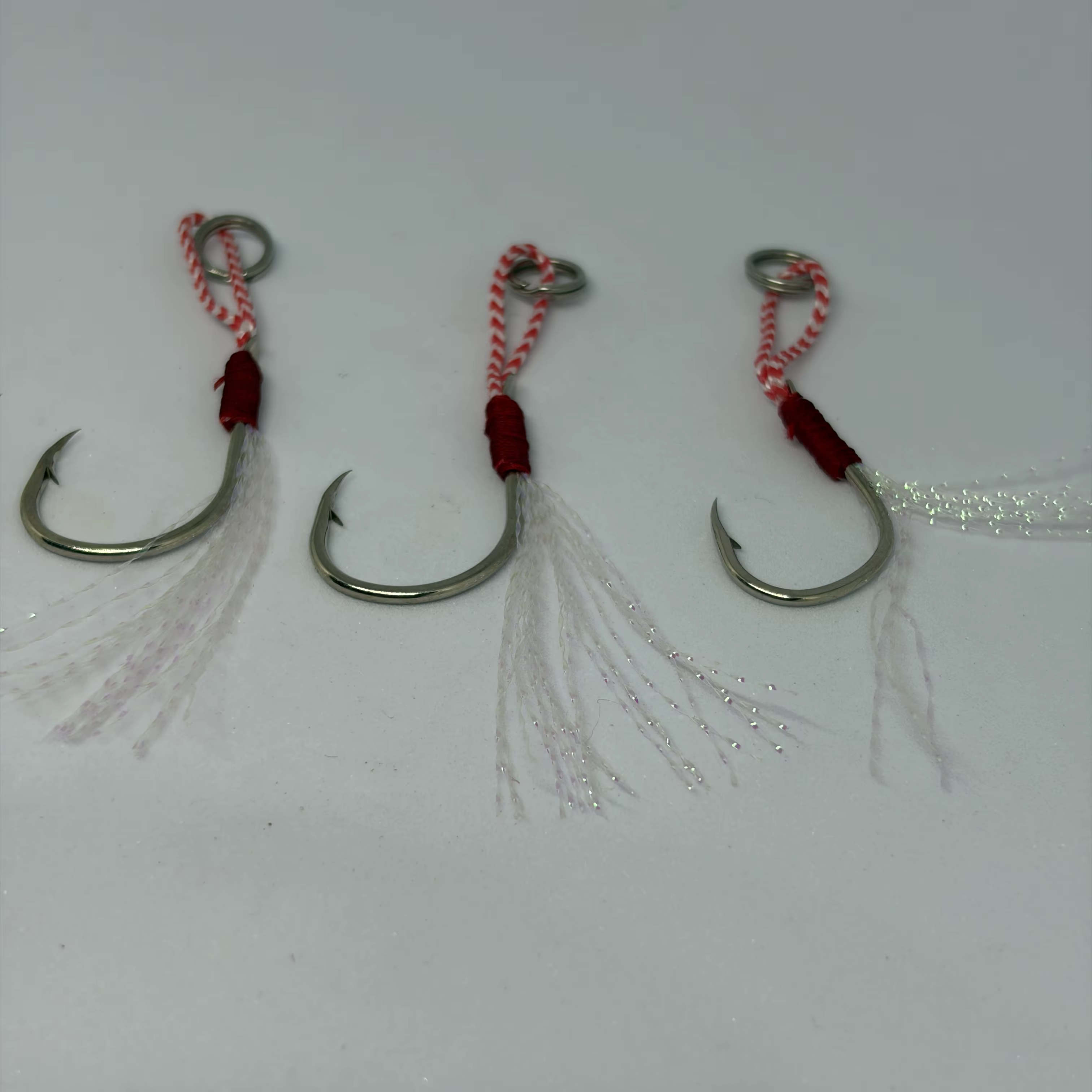 Anzuelos jigging estilo Iseni pre-ensartados con líder de alambre - imagen 5