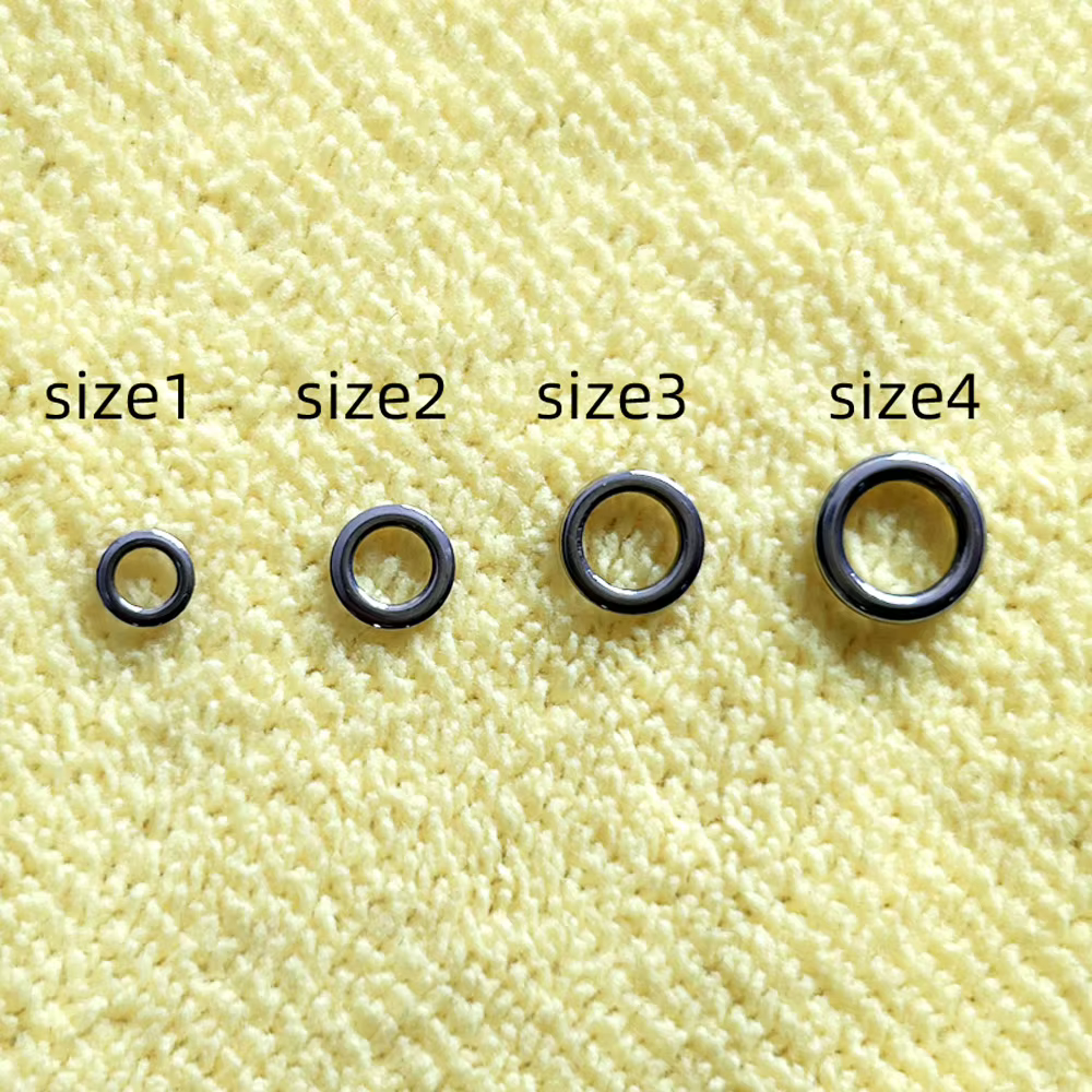 Anillos giratorios de acero inoxidable 304 para pesca de carpa