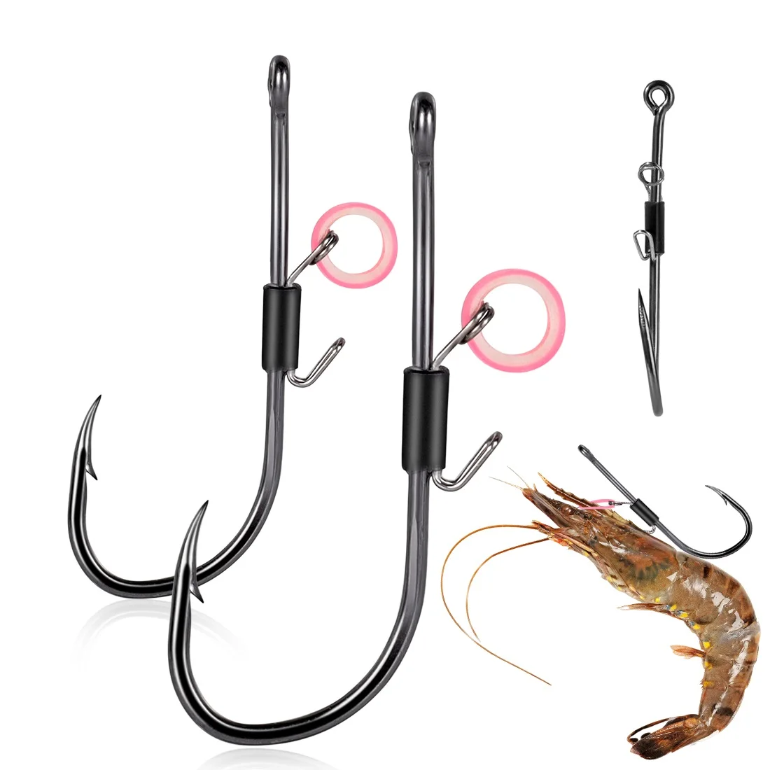 Anzuelos para camarones vivos – Gancho resistente a la corrosión - imagen 2