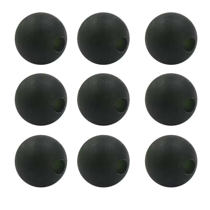 Kit pesca carpa: cuentas flotantes negras 5/8 mm 1000 uds - imagen 2