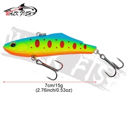 WALK FISH Señuelo VIB Hundido – Crankbait con Anzuelo Triple y Rattlin